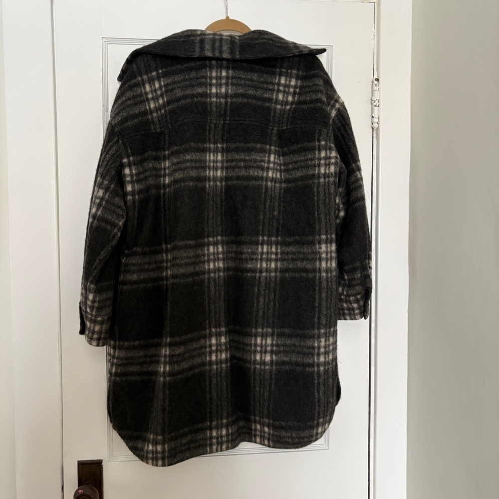 Faherty Black and Gray Plaid Women's Jacket - Picture 9 of 13
